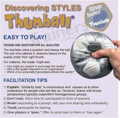 Trainers Warehouse 6 Thumball Collection 32 Prompts for Conversation Team Building Relationship and Training