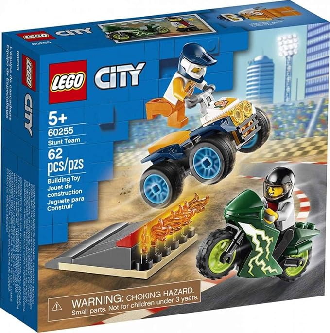 LEGO City Stunt Team 60255 Bike Toy Cool Building Set for Kids New 2020 (62 Pieces)