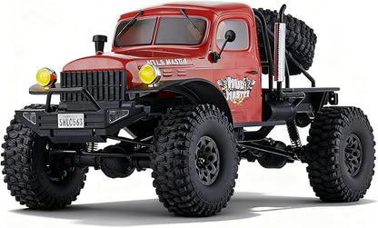 BEEZRC RocHobby 1/10 Scale Atlas 4WD 2.4GHz RC Crawler RC Rock Truck Off Road Hobby Grade Remote Control Car for Adults with Transmitter Need to Complete with Battery (Orange)