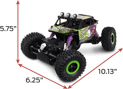 Mean Machine 1/16 R/C Rock Crawler Series [2.4GHz] Rock Crawler Striker Innovative Suspension System Powerful Motor Grippy Tires 150-foot Range Pistol Grip Controller Real time 4x4