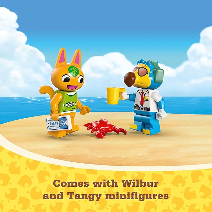 LEGO Animal Crossing Fly with Dodo Airlines Airport Playset Kids’ Airplane Toy and Pilot Minifigure Inspired by The Video Game Series Gift for Girls and Boys Ages 7 and Up 77051