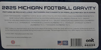 2025 Onit Gravity College Football Card Hobby Box (Michigan Wolverines)