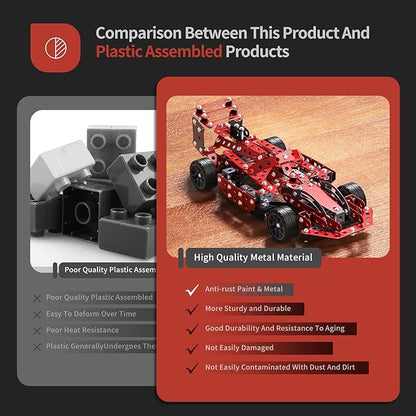 STEM Building Projects Toys - Model Car Kit DIY Building STEM Projects Toys for Kids Boys Girls Ages 8-12-16 Assembly Science Kit Model Car Birthday Gift Toy for Kids Boys 8 9 10 11 12 Years Old