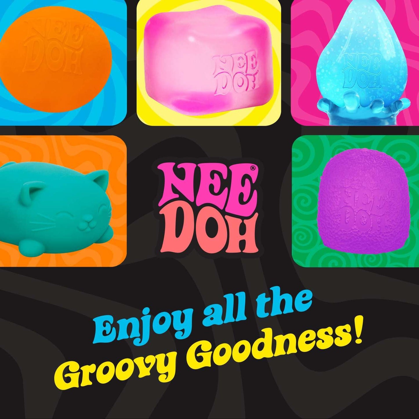 Schylling NeeDoh Dream Drop - Sensory Squeeze Toy with Dreamy Smooth Squeeze - 3" Tall - Color May Vary (Pack of 1)