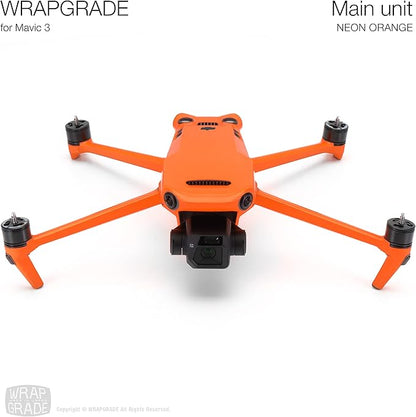 WRAPGRADE Full Skin Stickers for DJI Mavic 3 / Mavic 3 Classic (NEON Orange)