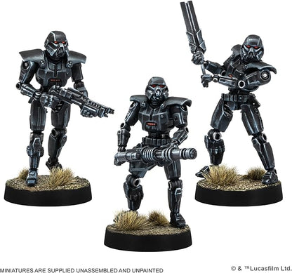 Asmodee Star Wars: Legion Imperial Dark Troopers Unit Expansion - Tabletop Miniatures Game Strategy Game for Kids and Adults Ages 14+ 2 Players 3 Hour Playtime