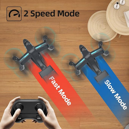 LM19-A Drone with HD Camera for Beginners WiFi Live Video Remote Control Airplane Easy &amp Ready to Fly RC Plane RC Quadcopter Gift Toy for Boys Girls age 14&amp Adults 2 Batteries (LM19-A RC