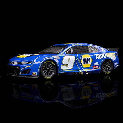 Losi 1/12 NASCAR RC Race Car Chase Elliott No. 9 2025 NAPA Chevrolet ZL1 2S AWD Brushed On-Road Battery &amp Charger Included Blue LOS1122509