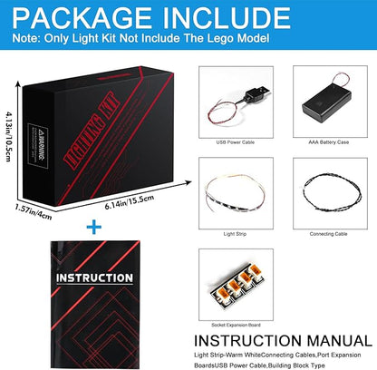 Upgraded Led Light Kit Compatible with Lego Trotting Lantern Building Set Lights Decoration Compatible with Lego 80116 Best Gifts for Adults (Model Not Included)
