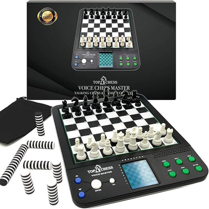 Top 1 Chess Electronic Chess Set | Chess Set for Kids and Adults | Voice Chess Computer Teaching System | Chess Strategy Beginners Improving Learning Board Game