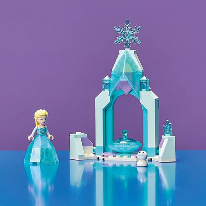 LEGO Disney Elsa's Castle Courtyard 43199 Building Set Disney Frozen Ice Castle with Princess Elsa Mini Doll Figure Disney Princess Toy Set for Kids Age 5+ Great Gift for Birthday or Any Time