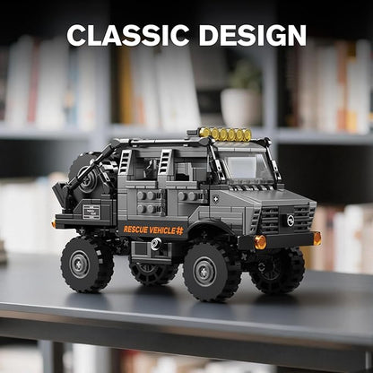 Mould King Pickup Truck Building Set MOC Off-Road Cars Model Kits for Adults/Teens 14+ Collectible Vehicle Gift for Birthdays and Fans (510+PCS)
