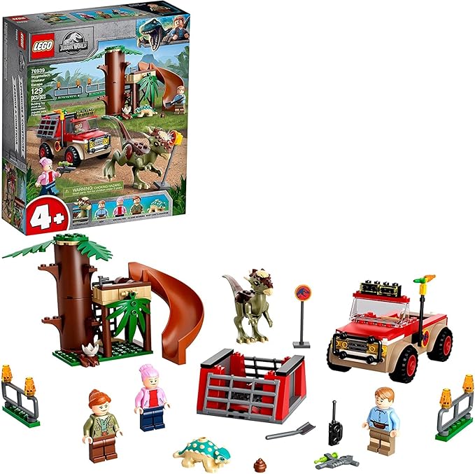 LEGO Jurassic World Stygimoloch Dinosaur Escape 76939 Building Kit Cool Dinosaur Toy Playset for Kids Aged 4 and up New 2021 (129 Pieces)