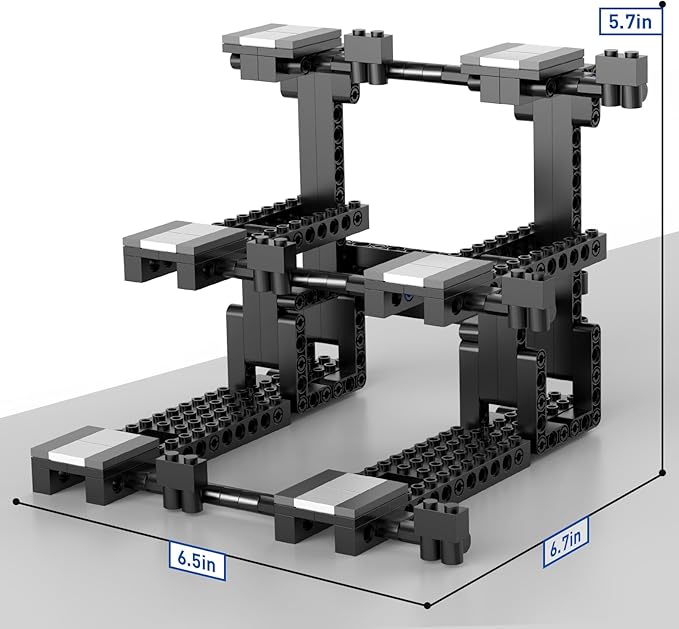Display Stand for Lego Speed Champion Cars 3-Layer Display Stand Building Set Holds 6 Cars &amp Drivers Compatible with 76917 76908 76918 76915 76914 76907 76901 76902 &amp More