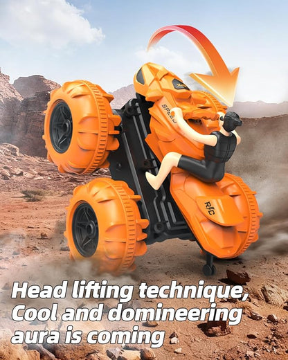 LM15-D Amphibious Remote Control Car 2.4 GHz Waterproof RC Car All Terrain Off Road Car Toys(Blue)