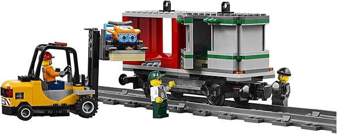 LEGO City Cargo Train 60198 Exclusive Remote Control Train Building Set with Tracks for Kids Top Present for Boys and Girls (1226 Pieces)
