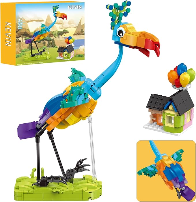 Kevin Bird Up House Building Set for Girls 8-14 Years upCompatible for LegoCute Animals Movie Merchandise Gifts for Adults Movie Fans 602 pcs