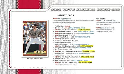 MLB 2026 TOPPS Series 1 Baseball MEGA Box