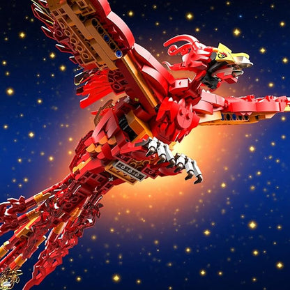 938 Pieces Phoenix Building Set Magic Potter Phoenix Collection Model for AdultsIdeas HP Building Toy