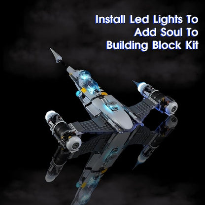 Vaodest LED Light for Lego Star Wars 75325 The Mandalorian's N-1 Starfighter SetDesign and Configuration Compatible with Model 75325(LED Light Only Not Building Block Kit)