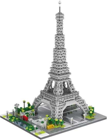 dOvOb Architecture Eiffel Tower Micro Blocks Set 3369 Pieces Mini Bricks 3D Puzzle Toy Gift for Adults and Kids