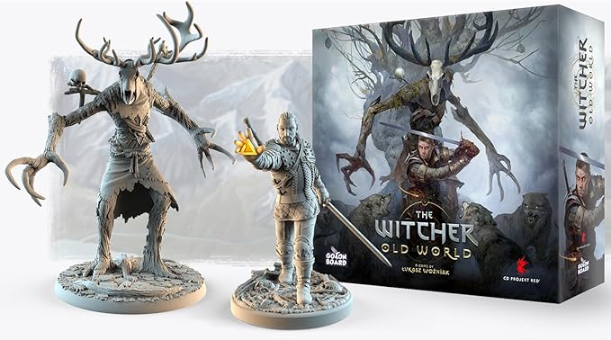 The Witcher Old World Deluxe Edition Board Game - Fantasy &amp Adventure Strategy Game for Adults Ages 14+ 1-5 Players 90-150 Min Playtime Made by Go On Board
