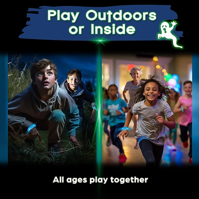 Ghosts in The Graveyard Redux: One of The Best Spooky Outdoor Games for Kids | Ages 5+ 4-8 Players | for Outdoor Parties &amp Camping | Glow in The Dark Toys | Tween Boy Gift Ideas | Ghostly Fun!