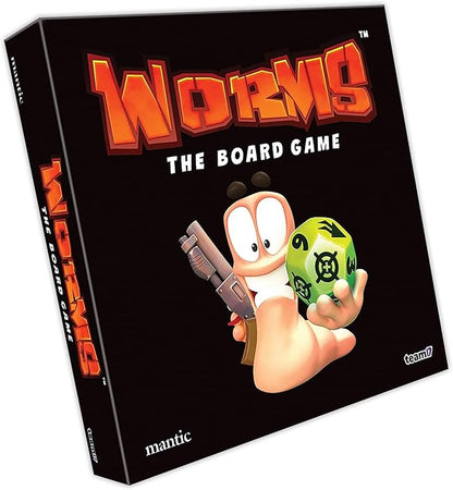 Mantic Games: Worms: The Board Game - Hilarious Tabletop Game Incorporating All The Fun &amp Shenanigans from The Classic Video Game Age 10+ 2-6 Player
