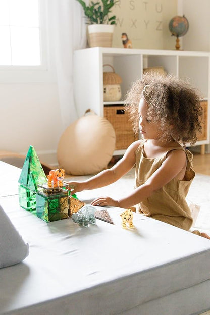 MAGNA-TILES Jungle Animals 25-Piece Magnetic Construction Set The ORIGINAL Magnetic Building Brand