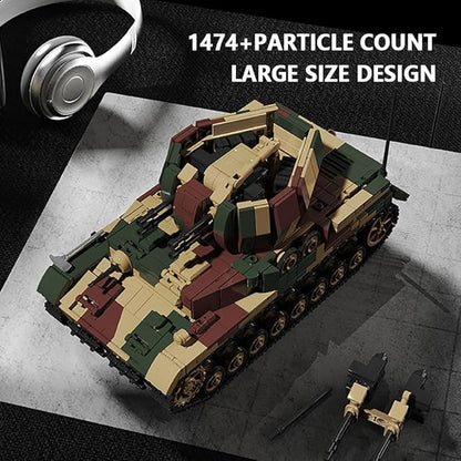 Military Armored Tank Vehicle Building Block Set (C2)