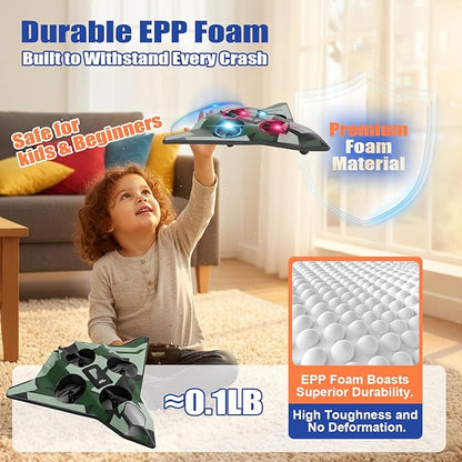 Foam Remote Control Airplane for Kids &amp Adults | Durable and Easy to Fly with Stable Flight Perfect and Birthday Parties Flying Foam Air Plane Toy Great for Beginner