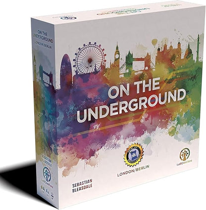 On The Underground: London/Berlin Deluxe Edition - Train Route Building Strategy Board Game 2 City Maps Age 14+ 2-5 Players 60 Min