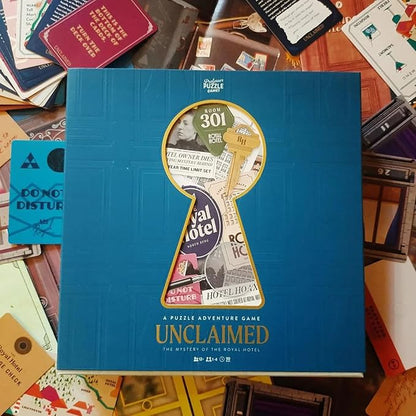 Professor Puzzle: Unclaimed: The Mystery of The Royal Hotel - A Puzzle Adventure Game Fast-Paced Treasure-Hunt Investigation Ages 12+ 1-4 Players