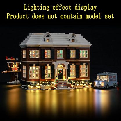 LED Light Kit Compatible with Lego Ideas Home Alone - Lighting Set for Ideas 21330 Building Model (Model Set Not Included)