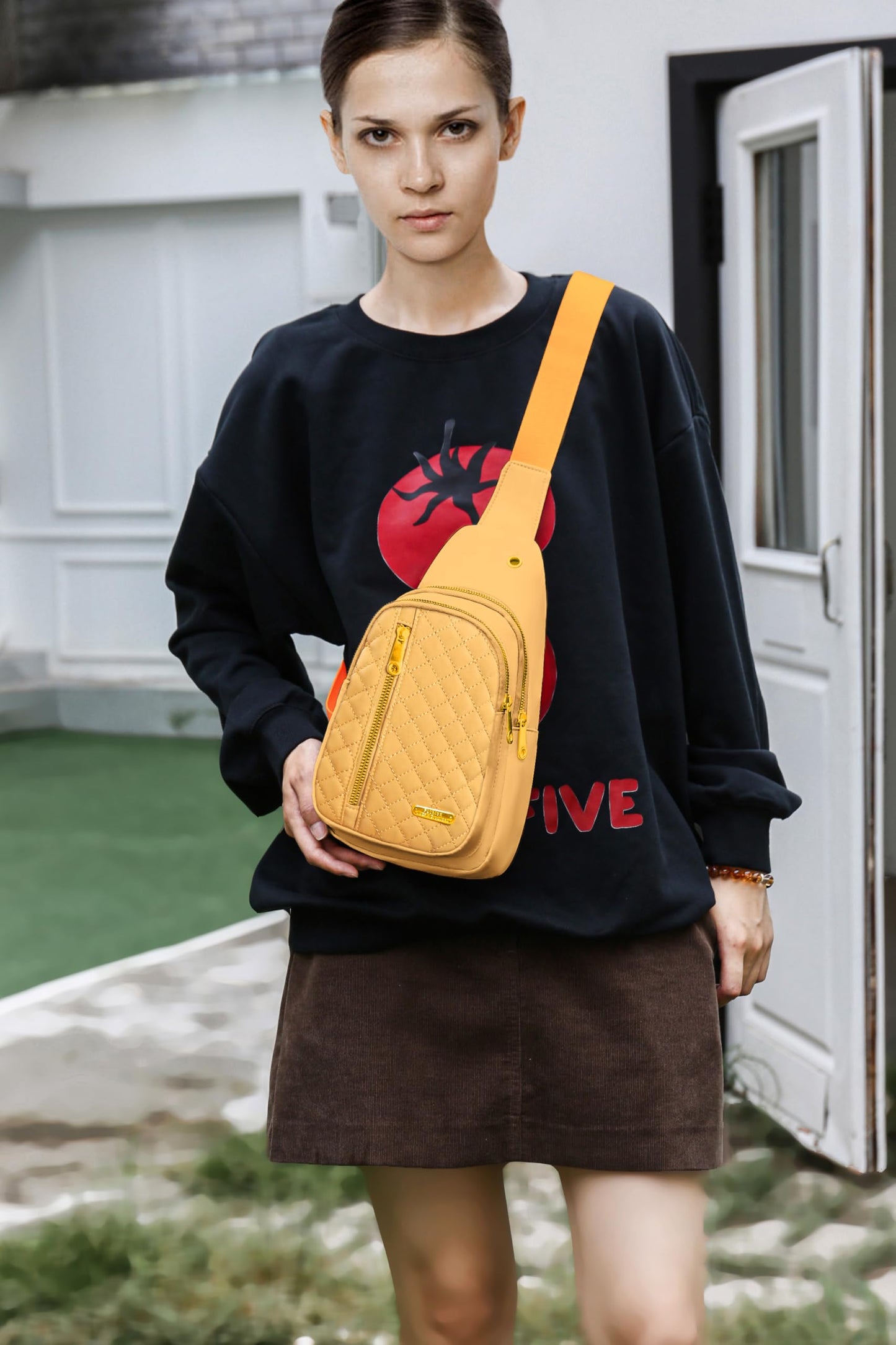 Small Sling Bag For Women Men Casual Crossbody Sling Backpack