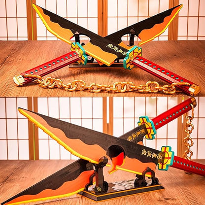 1478pcs 82inch for Sword Building Block Model Samurai Sword Set with Scabbard and Stand Best Gift for Anime Fans