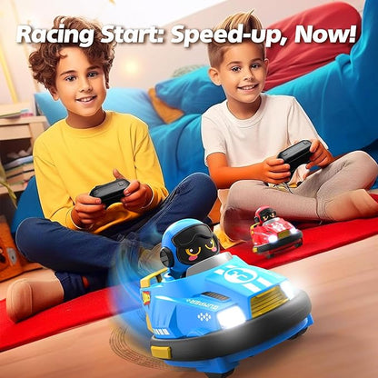 OBEST 2 Pack Remote Control Car RC Ejecting Bumper Car for Kids Light &amp Sound &amp 360°Rotating Bumper Cars for 3 4 5 6+ Year Old Boys Girls Christmas Birthday Gifts