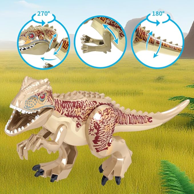 546 Pcs Dinosaurs Building Blocks Set Dinosaur Toys for Age 6+YearsDinosaur Park World Construction Dino Birthday Gifts for Boys