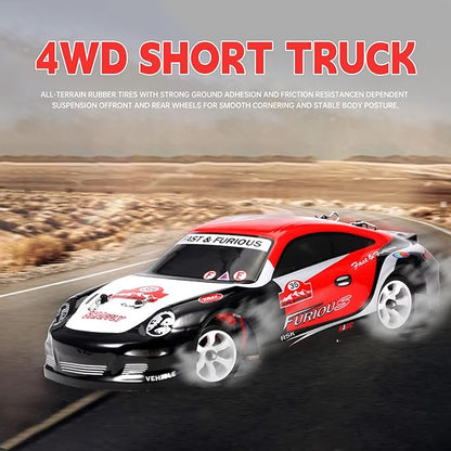 WLtoys K969 RC Car Upgraded 500mah Battery x 3 1/28 Scale 4WD 30KM/H High Speed RC Racing Drift Car for Kids and Adults with Gift Box