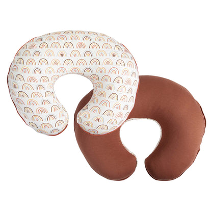 Boppy Nursing Pillow Cover, 100% Organic Cotton, Spice Rainbows, Fits The Original Support Pillow for Breastfeeding and Bottle Feeding, Cover Only, Nursing Support Pillow Sold Separately