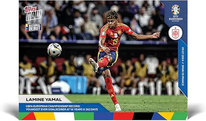 UEFA 2024 TOPPS NOW Trading Card 54 | Lamine Yamal
