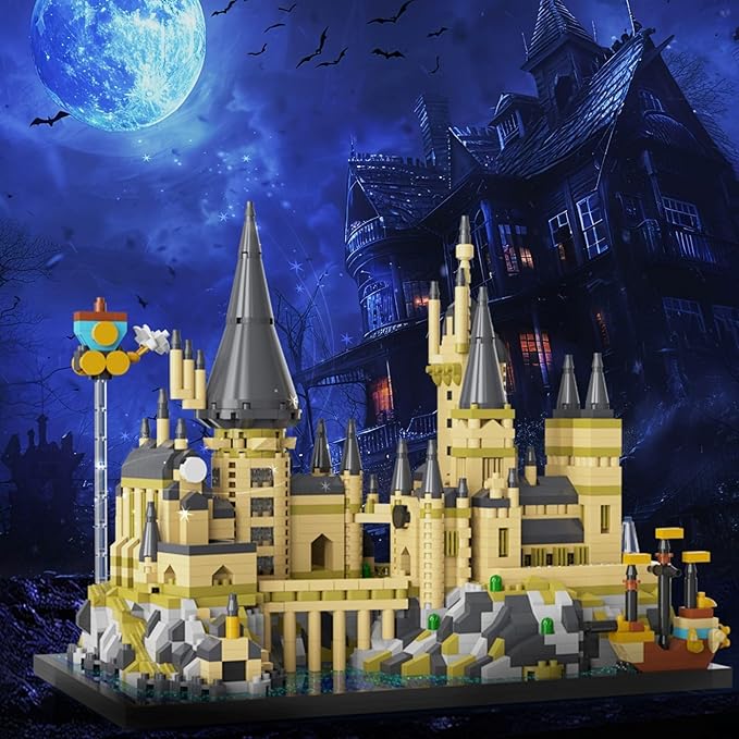 Magic Castle Micro Mini Building Set 2743 Pcs Magic House Model Building Toys STEM Creative Magic World Office and Home Decor Bricks Kits Christmas Birthday Gift for Adults Teens Kids 14+