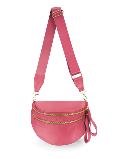 Spacious Nylon Crossbody Bag Bum Bag Handbags Wallets Purses Trendy Shoulder Bag for Women