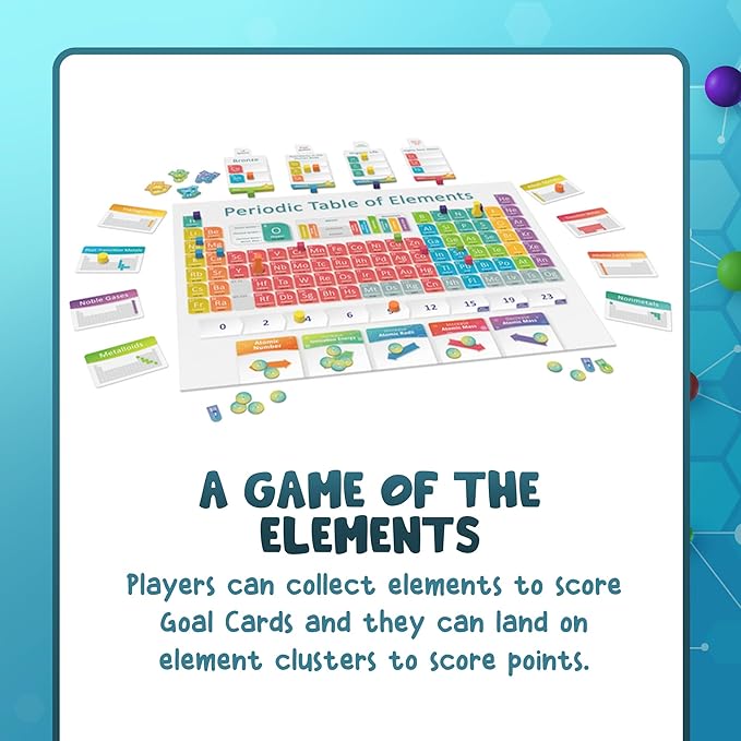 Periodic: A Game of the Elements | Periodic Table Board &amp Card Game About Atoms Elements &amp Compounds | A Strategy Board Game for Gamers &amp Educational Science Game for Kids or Family Game