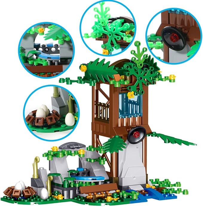 Mesiondy Dinosaurs Building Blocks Set Dinosaur Toys for Age 8-14 YearsDinosaur Park World Birthday Gifts for Boys and Girls (546 Pcs)
