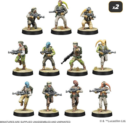 Star Wars: Legion Rebel Alliance Starter Set - Tabletop Miniatures Game Strategy Game for Kids and Adults Ages 14+ 2 Players 3 Hour Playtime Made by Atomic Mass Games