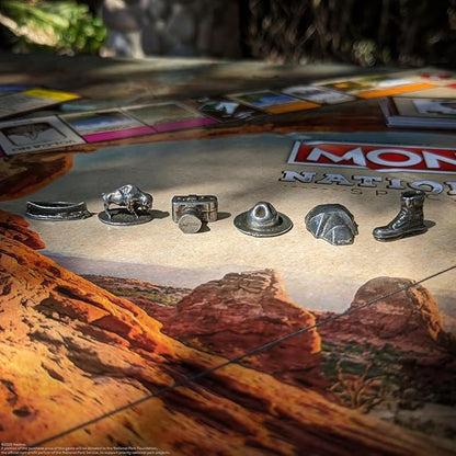 Monopoly National Parks 2020 Edition | Featuring Over 60 National Parks from Across The United States | Iconic Locations Such as Yellowstone Yosemite Grand Canyon and More | Licensed Monopoly Game