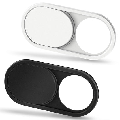 CloudValley Camera Cover Slide, 0.023Inch Ultra-Thin Black&White, Web Webcam Cover for MacBook air, Laptop, iMac, Desktop, PC, MacBook Pro, iPad, iPhone 8/7/6, Privacy Protection [2 Packs]