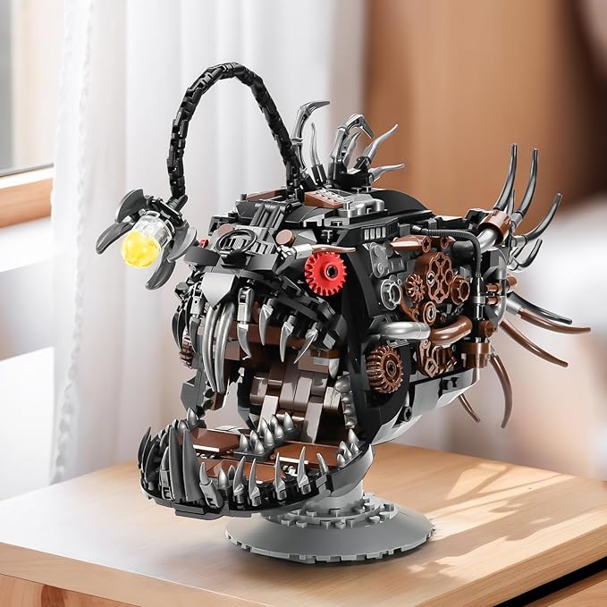 BNG Mechanical Fish Building Set for AdultOcean Animal Building Blocks ToyCollectible Decor for Home or OfficeSTEM Gift for Teens Boys Girls 8+ (1038PCS)