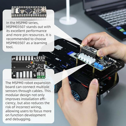 Yahboom Smart Chassis Car 2WD Kit with 520 Encoder MotorAluminum Alloy Framewith Expansion Board Driverfor DIY Educational Robot Car Kit(Unassembled) with Battery